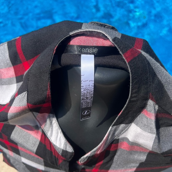 Kensie Lightweight Plaid Western Shirt - Picture 8 of 9